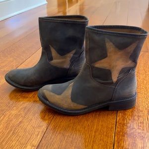 Lucky brand leather star boots. Super cool and funky! Size 7.5